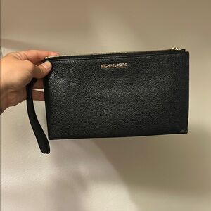 Michael Kors large Black Clutch wristlet